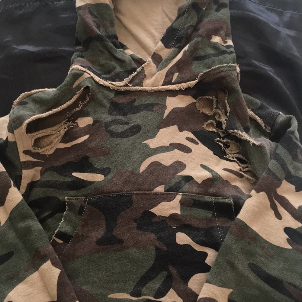 Boys Distressed Hoodie